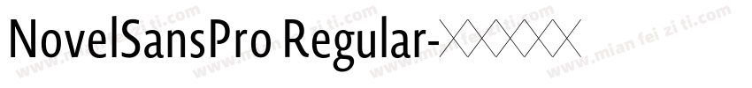 NovelSansPro Regular字体转换